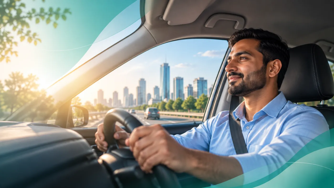 Koogle driver partner on a city route